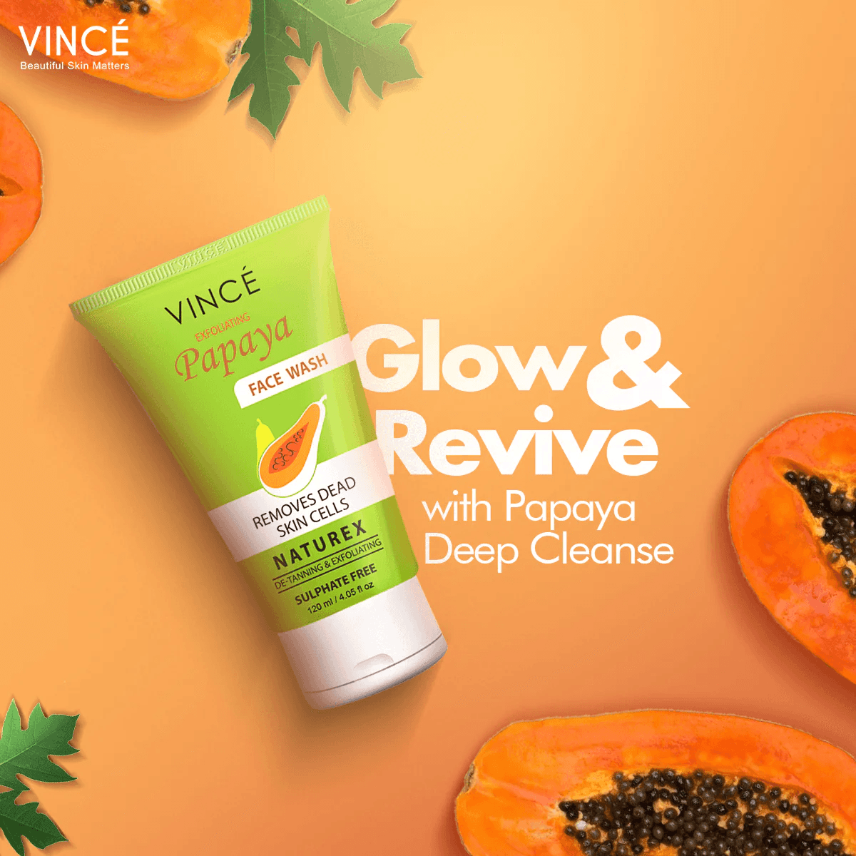 Vince - EXFOLIATING Papaya Face Wash