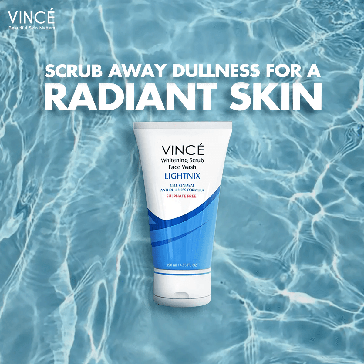 Vince - Whitening Scrub Face Wash