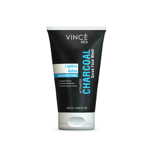 Vince - Activated Charcoal Scrub Face Wash for Men
