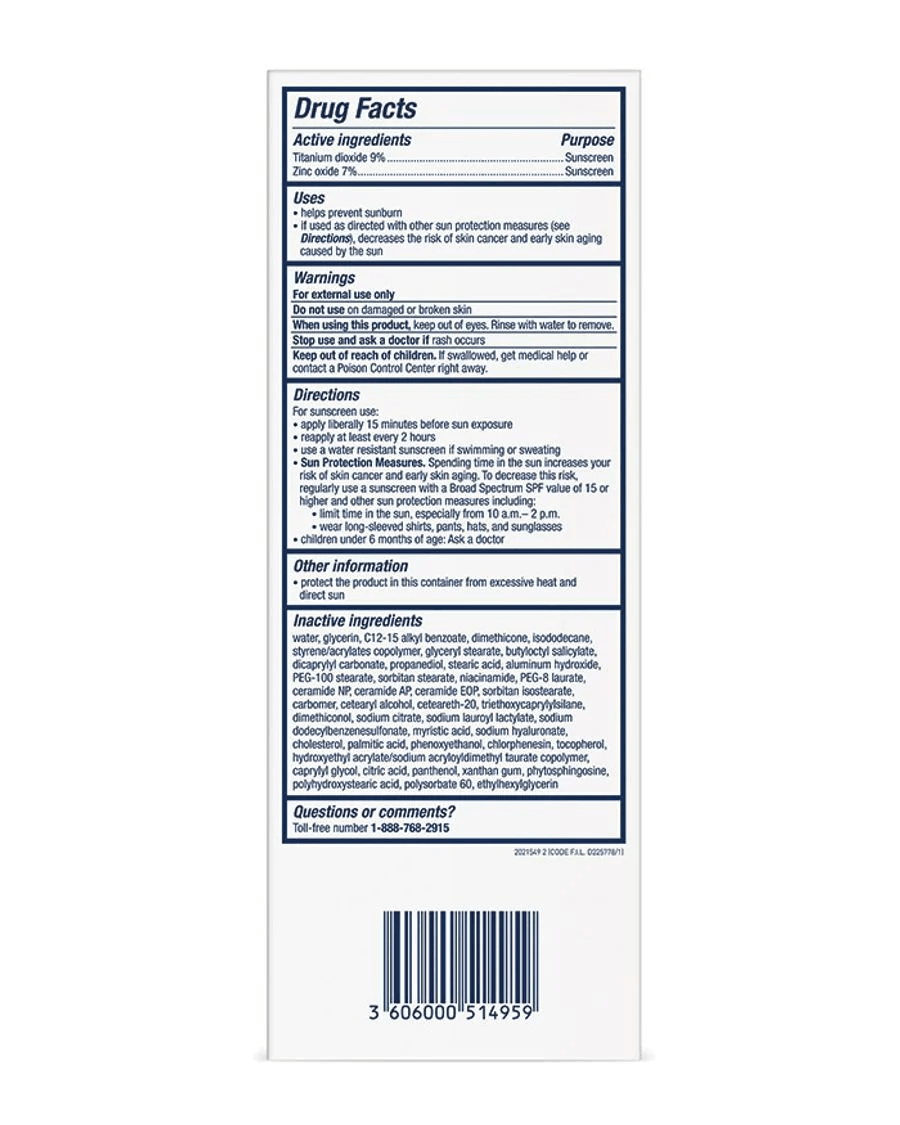 CeraVe - Hydrating Mineral Sunscreen SPF 50 Face Lotion