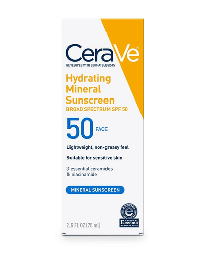 CeraVe - Hydrating Mineral Sunscreen SPF 50 Face Lotion